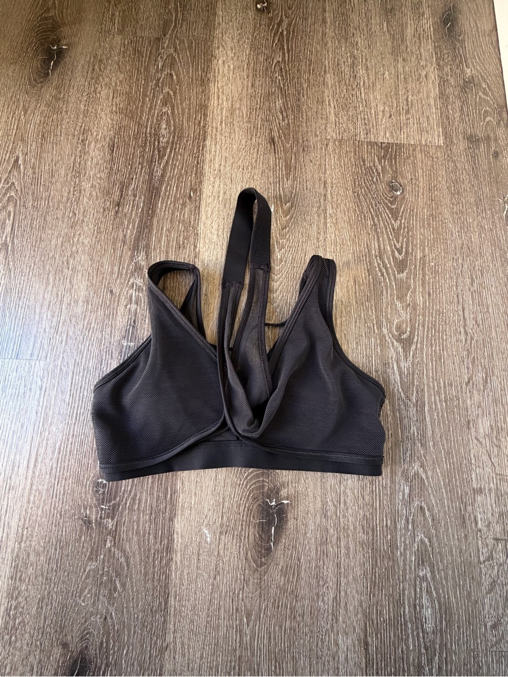 Nike Black Mesh Racerback Sports Bra